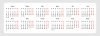 Сетка 2017 для вертикального календаря-плаката А3, вектор
