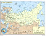 карта России в векторе (corel)