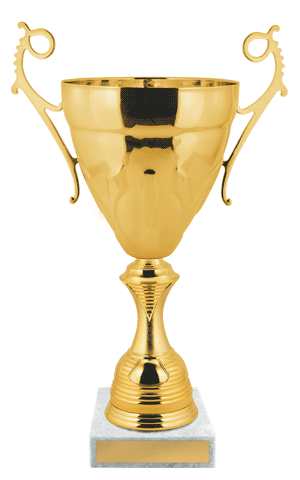Кубок наградной золотистый элегантной формы